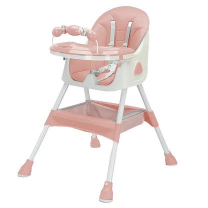 Chaise haute pliable NOATEO modèle E500, coloris rose