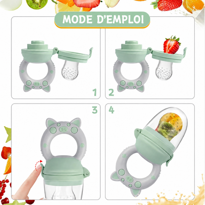 Grignoteuse bébé et ses 3 tétines