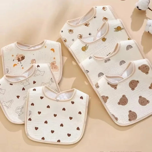 Bavoirs en coton imperméable (lot de 7)